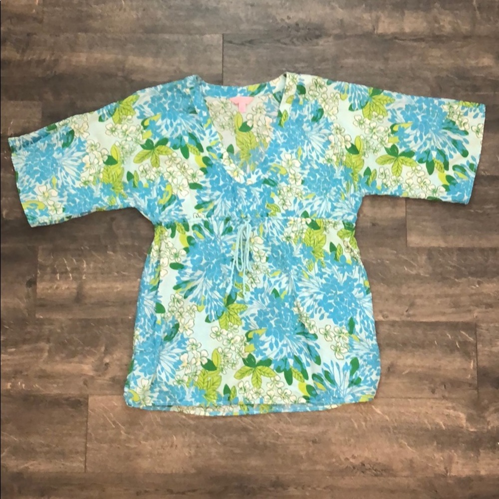 Lilly Pulitzer Skye Blue Exbloomsion Resort Cover